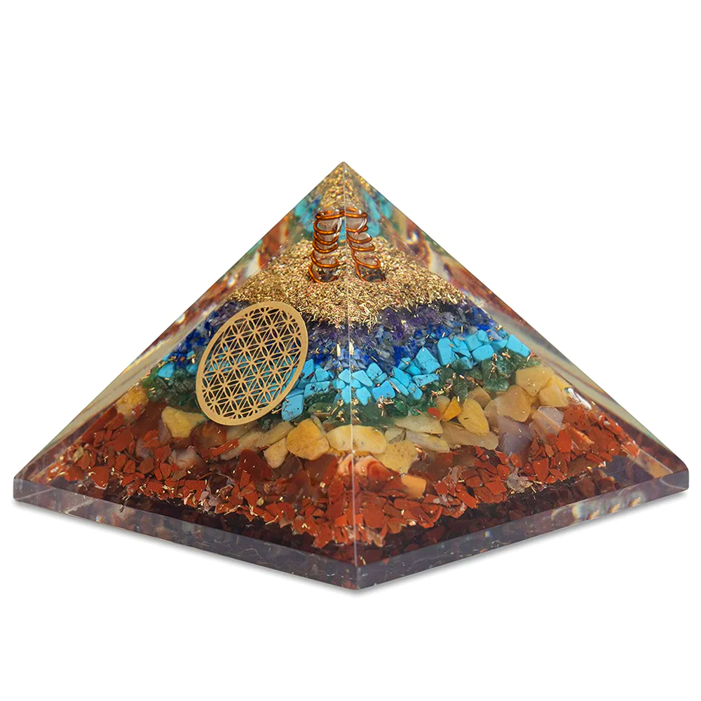 Chakra-Stone-Orgonite-Pyramid