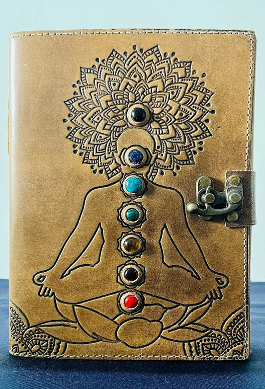 Leather-Journal-Yoga-Chakra