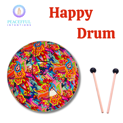 Tongue Drums - 12 Inch - Flower Red