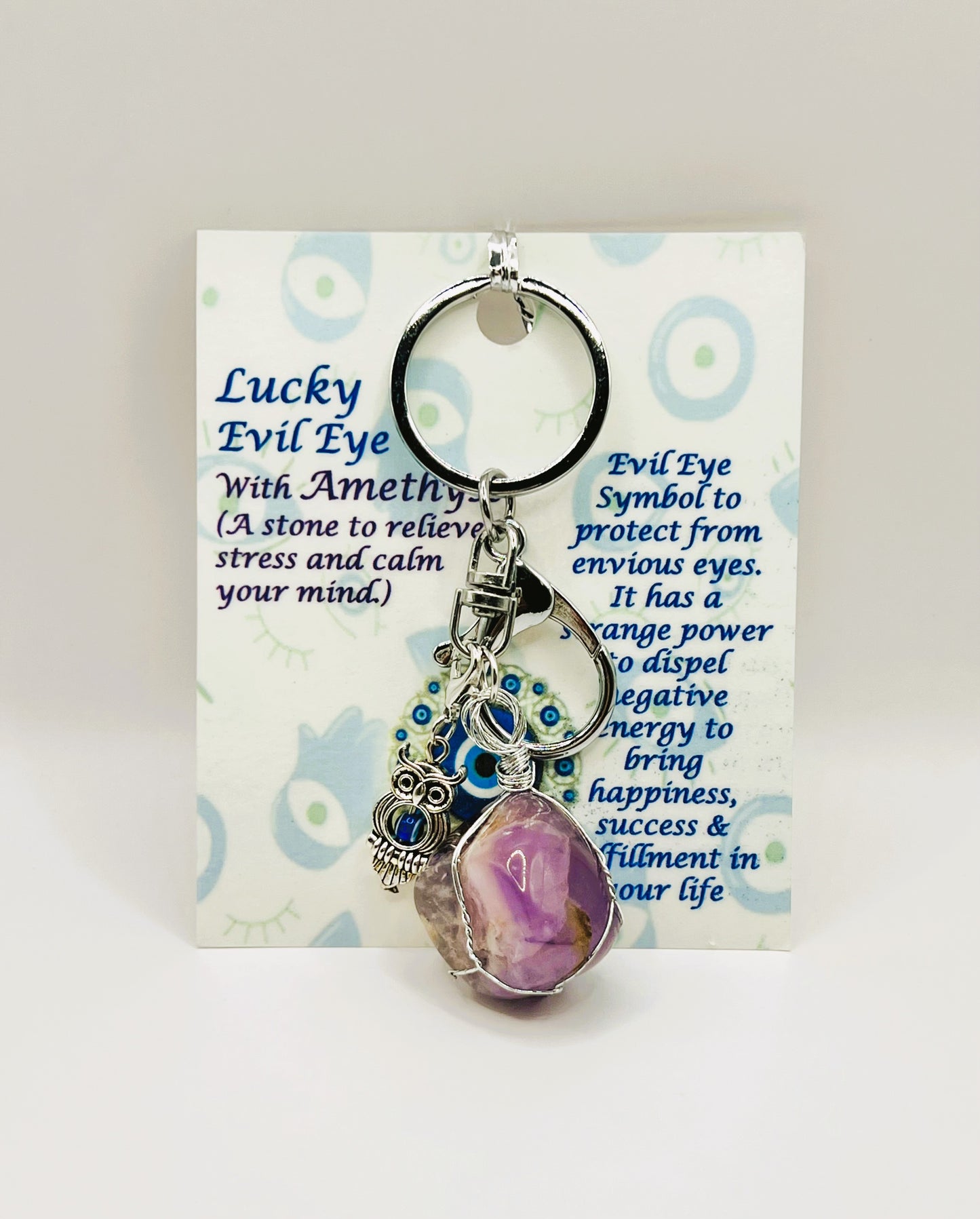 Amethyst-Evil-Eye-Keychain