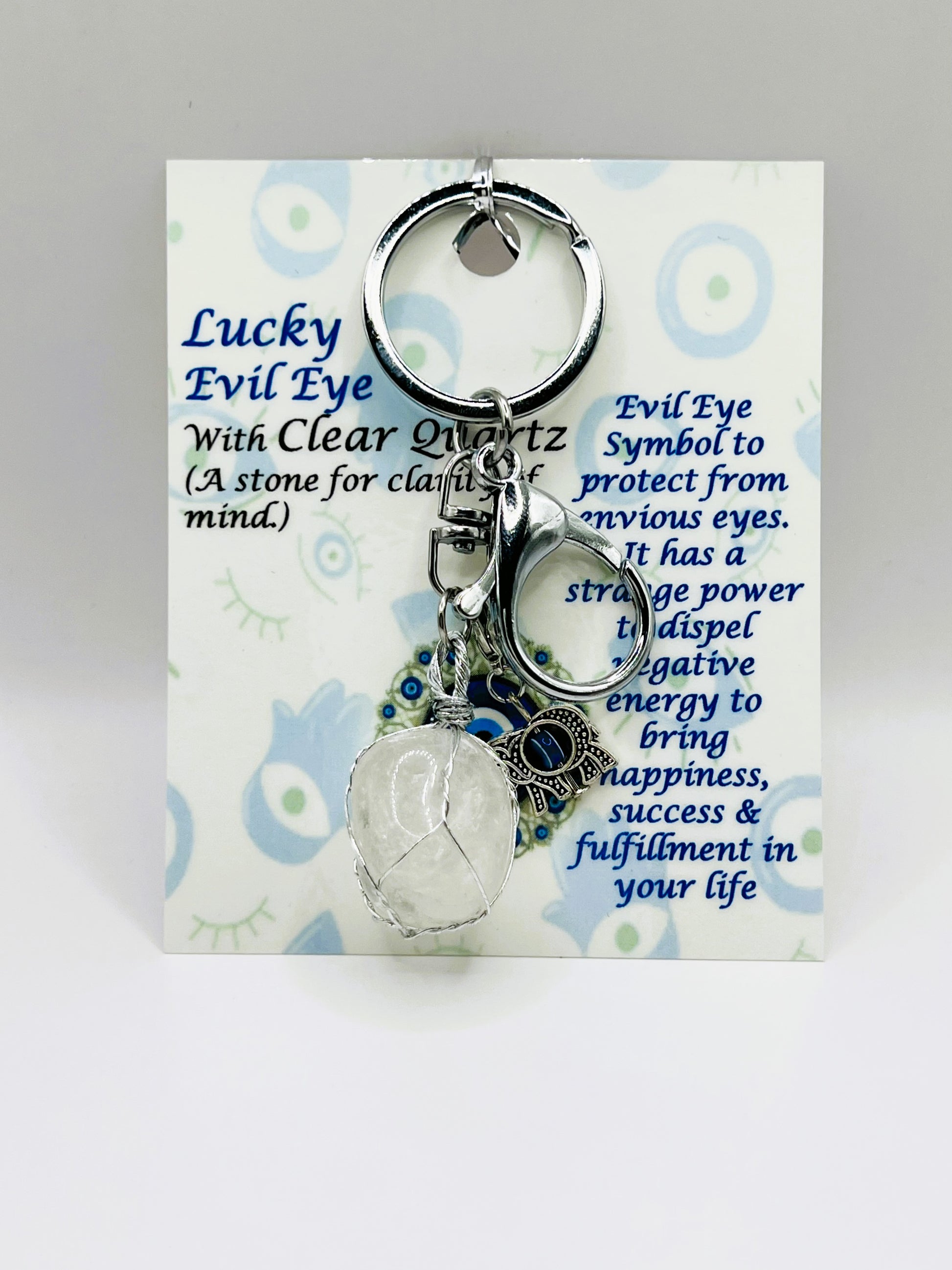 Clear-Quartz-Silver-Evil-Eye-Keychain