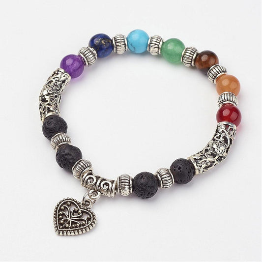 Lava Heart Bracelet Chakra