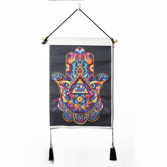 Chakra-Hamsa-Hand-Black-Tapestry-Wall-Hanging