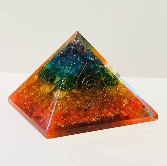 Colorful-Chakra-Bright-with-Copper-Coil-Orgonite-Pyramid