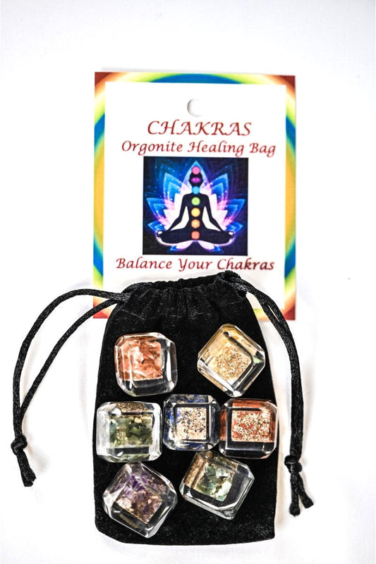 Chakra Orgonite Crystal Healing Bag