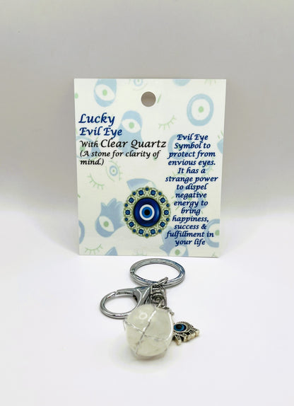 Clear-Quartz-Silver-Evil-Eye-Keychain