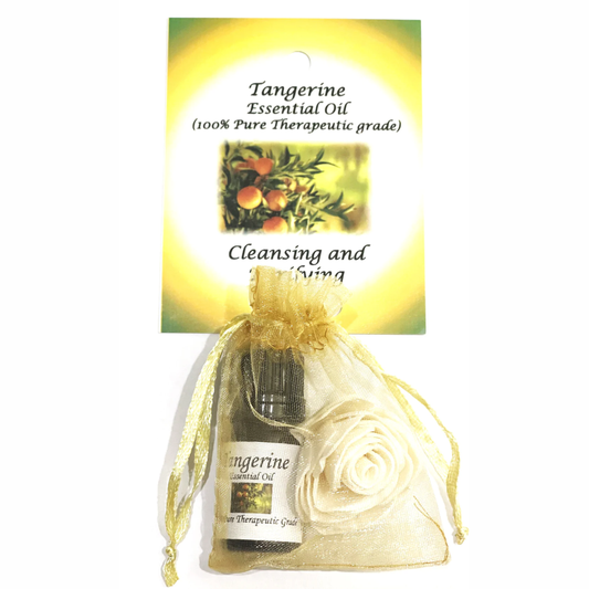 Tangerine Essential Oil with Beautiful Diffuser Flower 5ML