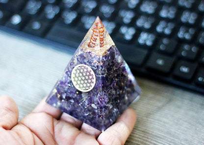 Amethyst-Nubian-Orgonite-Pyramid-With-Clear-Quartz-Crystal-and-Copper-Coil