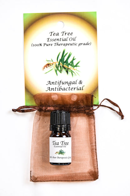 Tea Tree Essential Oil with Beautiful Diffuser Flower 5ml