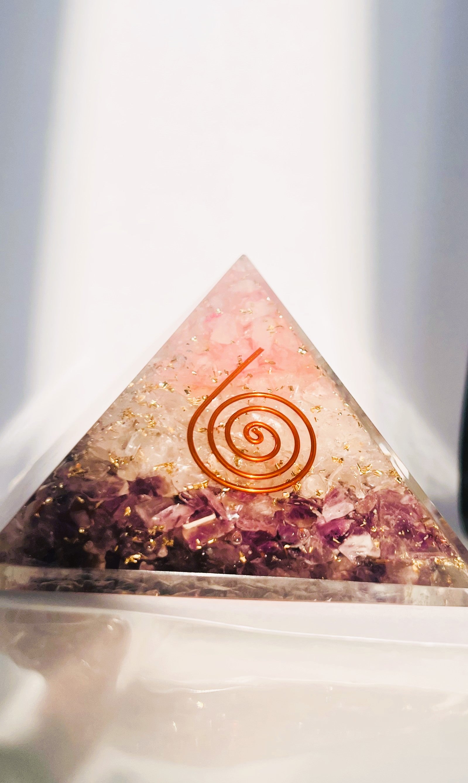 Amethyst-Clear-Quartz-Rose-Quartz-Orgonite-Pyramid-with-Copper-Coil