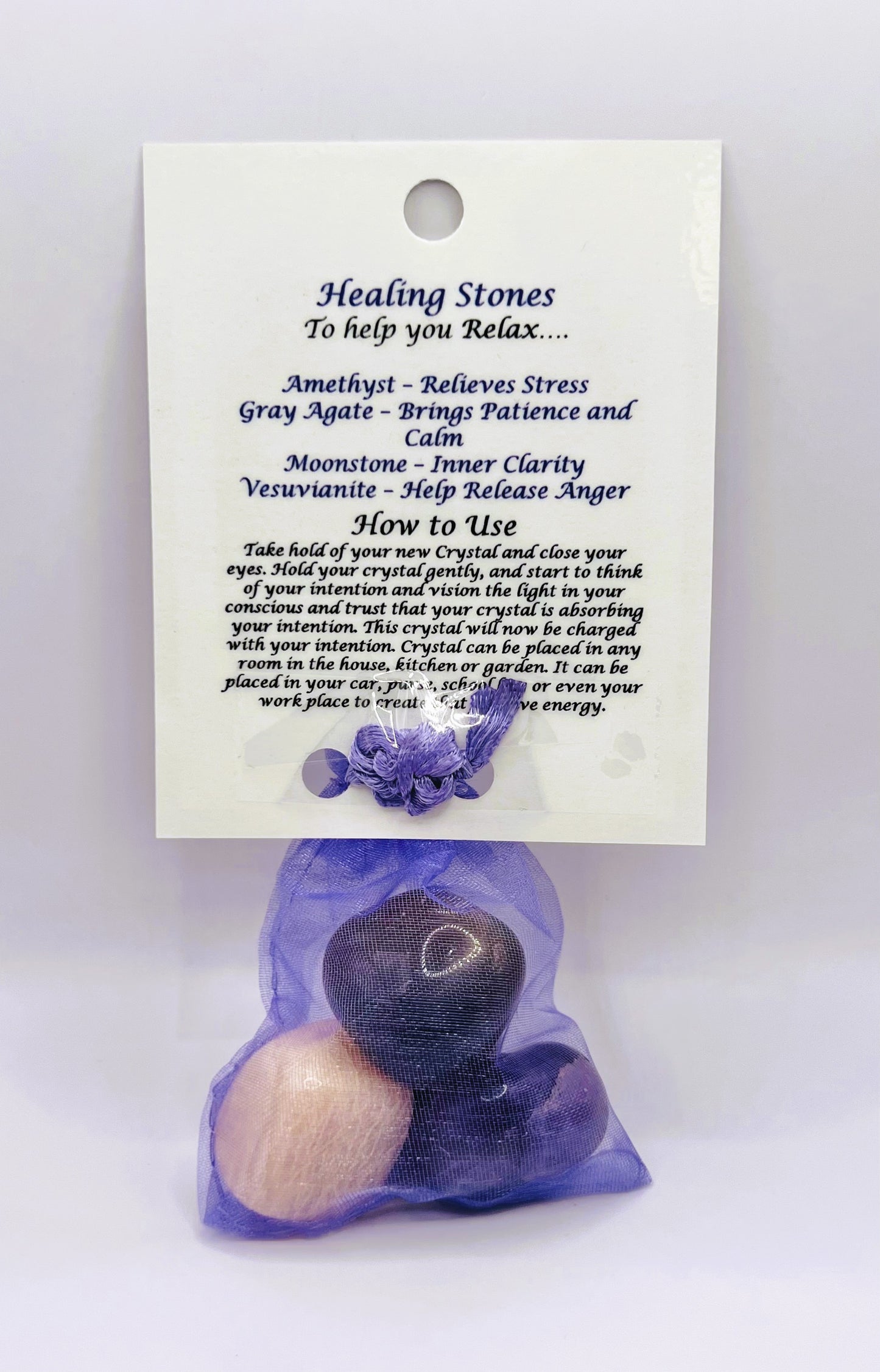 Relaxation Crystal Healing Bag