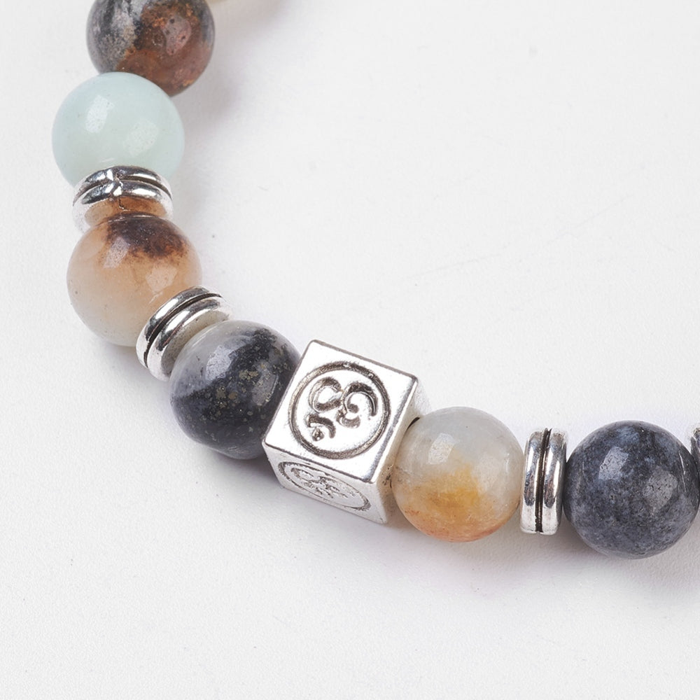 Gemstone-Om-Tree-of-Life-Bracelet