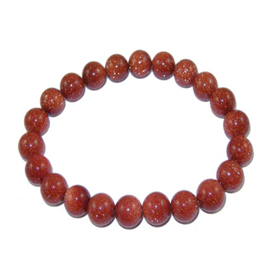 Goldstone-Gemstone-8mm-Bracelet