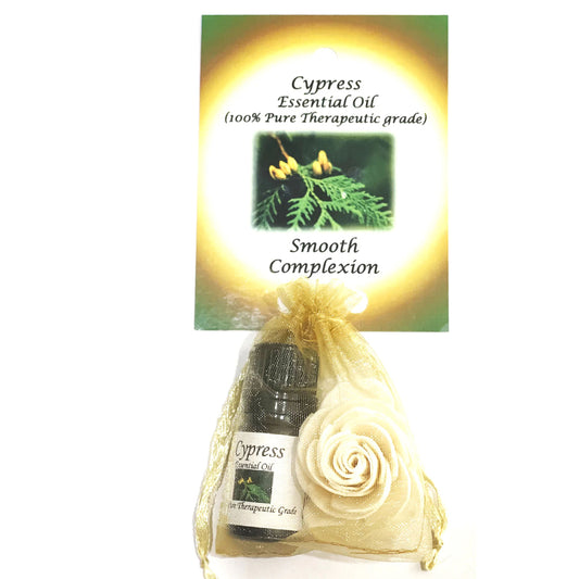 Cypress-Essential-Oil-with-Beautiful-Diffuser-Flower