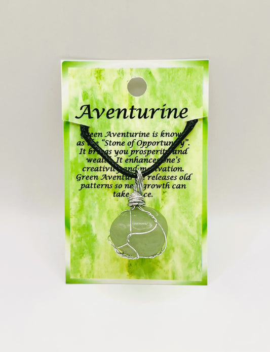 Green-Aventurine-Silver-Wire-Wrapped-Necklace