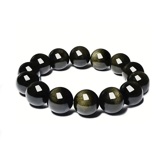 Golden-Obsidian-Gemstone-Bracelet
